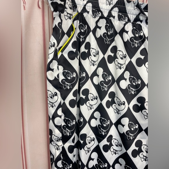 Disney Park Mickey Mouse pajama pants black & white Adult Plus Size 2X WDW Print - Picture 2 of 13